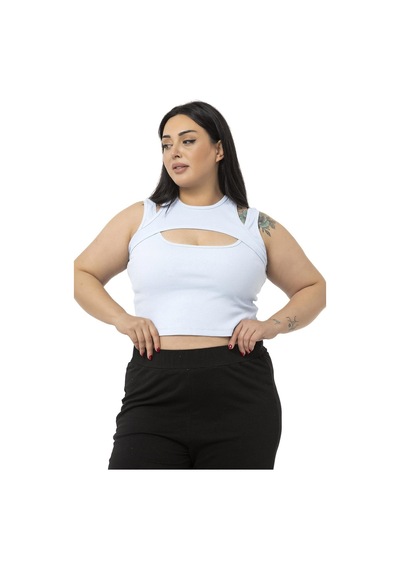 Disentis Büyük Beden Göğüs Dekolteli Fitilli Kaşkorse Bebe Mavi Body-bebe Mavi Bebek Mavisi