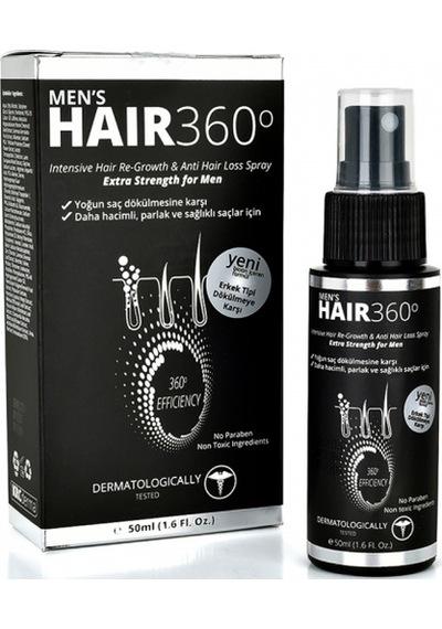 Hair 360 Erkekler için Saç Dökülmesine Karşı Sprey 50 ML