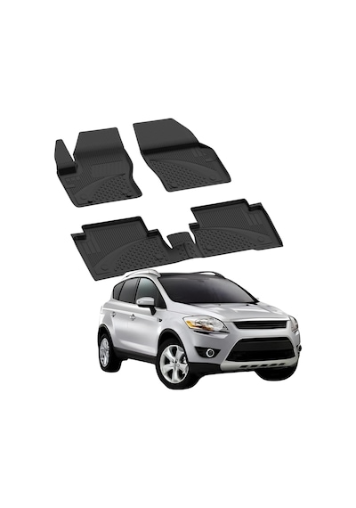 Sahler Ford Kuga İle Uyumlu 2013-2019 Araca Özel 4.5d Havuzlu Oto Paspas