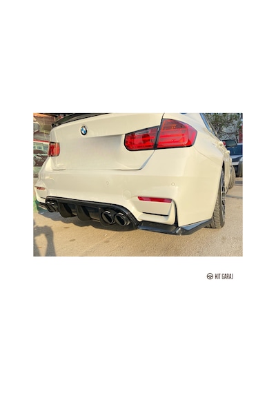 Kit Garaj Bmw F30 - F80 M3 2012-2018 Vorsteiner Set 3 Parça Difüzör Plastik Boyasız