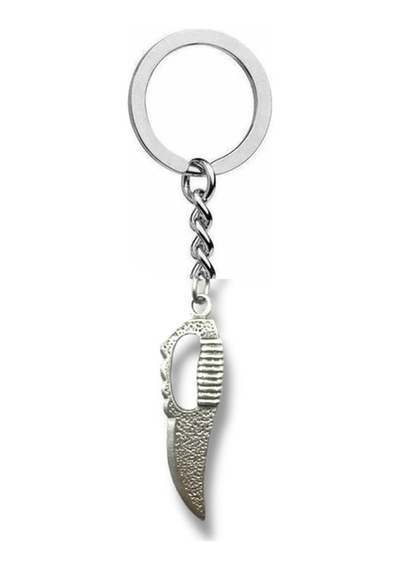 Bıçak Figürlü Metal Anahtarlık Zamak Metal Unisex Aksesuar