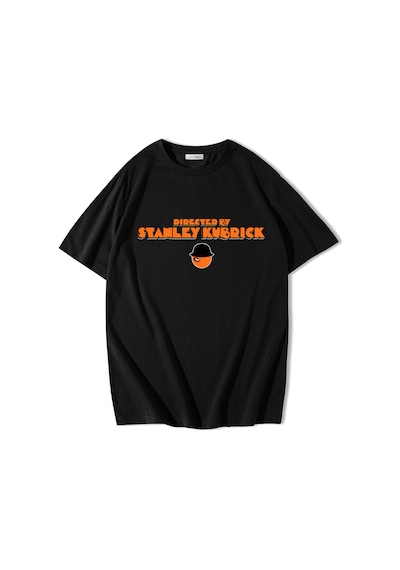 Brz Collectıon Brz Collection Unisex Oversize Directed By Stanley Kubrick T-shirt Siyah