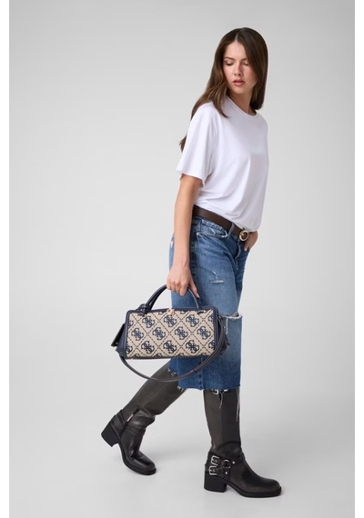 Guess Audrey Logo Kadın El Çantası Hwjg9755060 Mavi