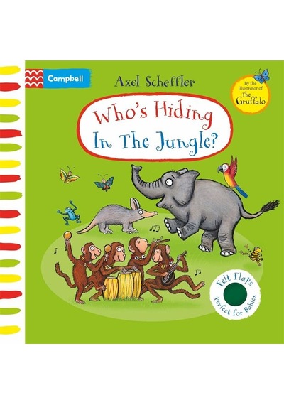 Who's Hiding In The Jungle Felt Flaps Book Campbell Boo...