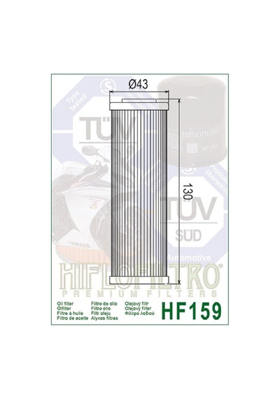 Hiflo Hf159 2021-2023 Ducati Multistrada V4 S Uyumlu Yağ Filtresi