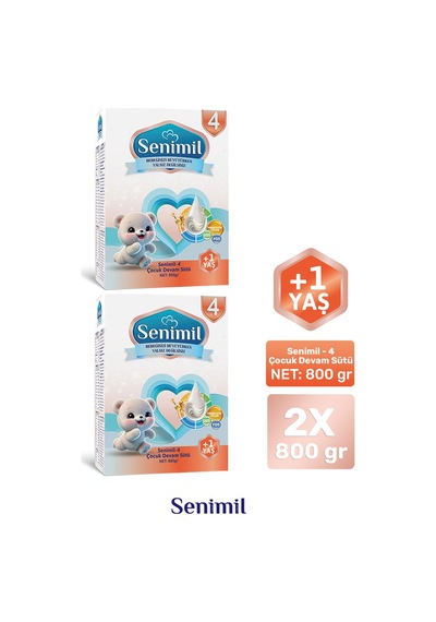 Senimil 4 Çocuk Devam Sütü 800 G 2 Adet