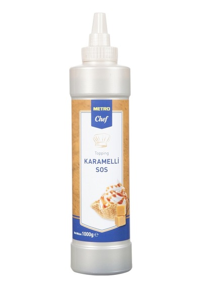 Metro Chef Topping 1 Kg Karamel Sos - Tatlılar İçin Pratik Ve Lezzetli 3'li Ekonomik Paket - 3 Tarı