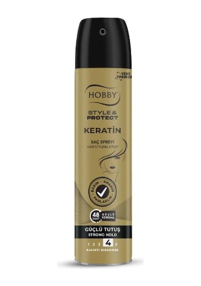 Hobby Saç Spreyi Keratin Güçlü Tutuş 250 Ml