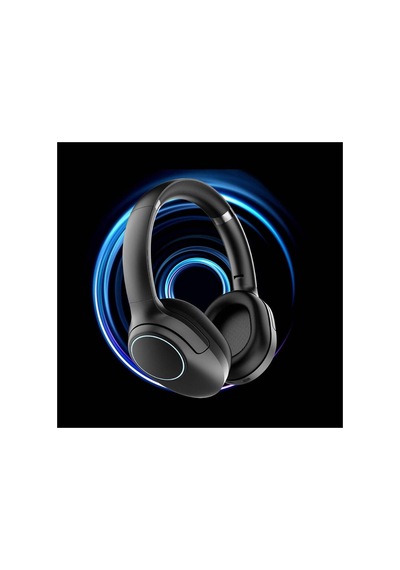 Kulak Üstü Bluetooth Kulaklık Lp-hd003 Rgb Led Işıklı Bluetooth V5.4 Siyah