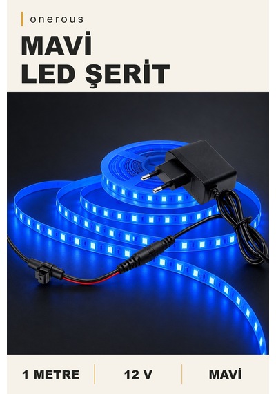 Onerous 1 M 12v Mavi Led Şerit