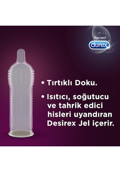 Durex Extreme Geciktricili + Uyarıcı Jel + Chill Karma Paket Prezervatif 20'li