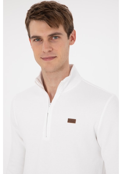U.s. Polo Assn. Erkek Ekru Sweatshirt 50298243-vr019 Ekru