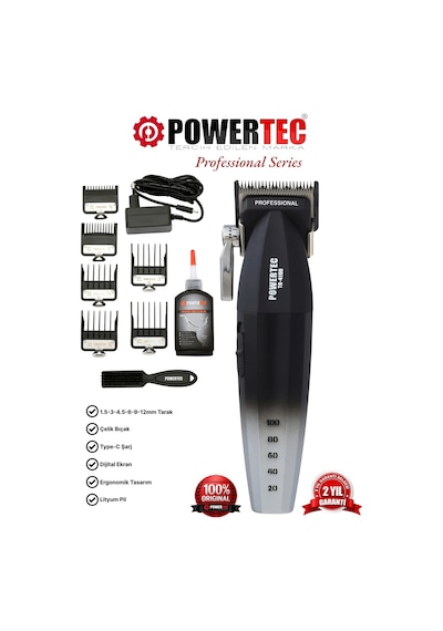 Powertec TR-4100 Profesyonel Saç Sakal  Tıraş Makinesi