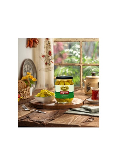 Kırma Yeşil Zeytin 400 Gr 141/160 4xl Cam Kavanoz
