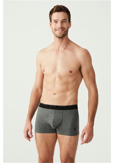 U.S. Polo Assn. U.s Polo Assn. 80338 Erkek 3 Lü Boxer-antrasitmelanj&siyah&grimelanj Antrasit