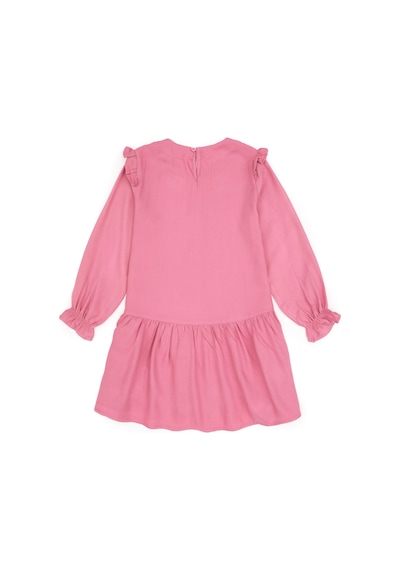 U.s. Polo Assn. Kız Çocuk Koyu Pembe Elbise Dokuma 50317630-vr167 Koyu Pembe