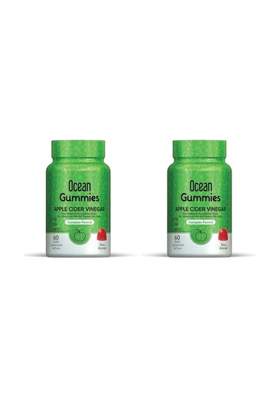 Gummies Apple Cider Vinegar, Çiğnenebilir Jel Form 2 Paketi