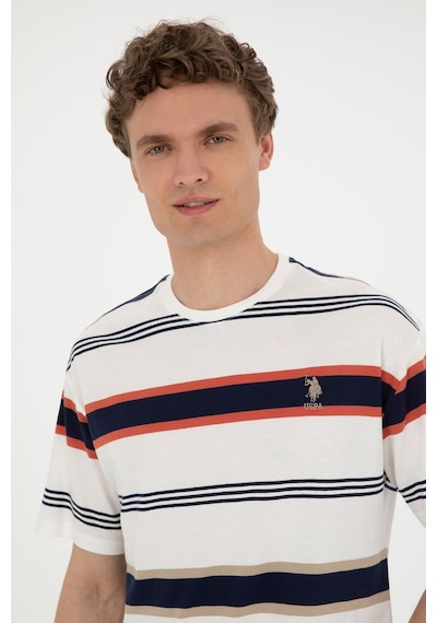 U.S. Polo Assn. Erkek Comfort Fit Bisiklet Yaka Kırmızı Tişört 50287038-VR030