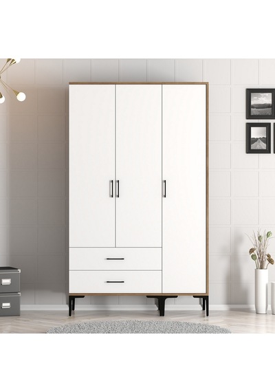 Variant Kumsal 3 Kapılı St Gardrop - Ceviz / Beyaz