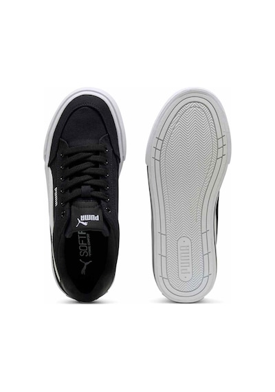 Puma Court Classic Vulc Platform Siyah Beyaz Kadın Ayakkabı-402329 Siyah