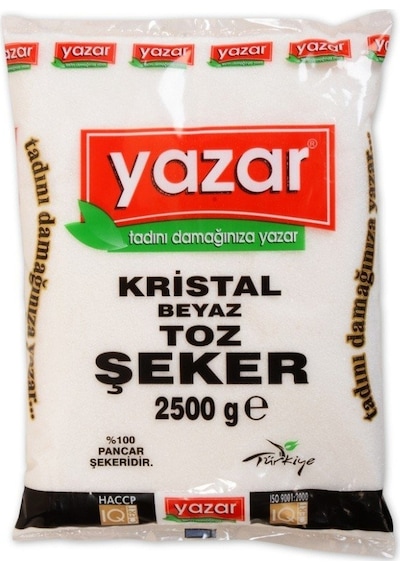 Yazar Toz Şeker 4 x 2500 G