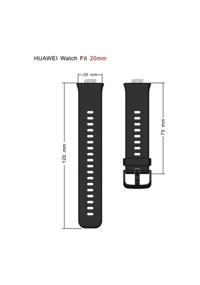 Huawei Watch Fit Kordon Silikon Bileklik Kopçaklı Kordon 43