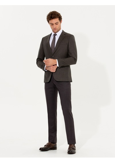 Cacharel Bordo Slim Fit Kumaş Pantolon Kırmızı