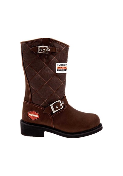 Harley Davidson Laconıa 644 Hakiki Deri Unisex Bot Kahverengi