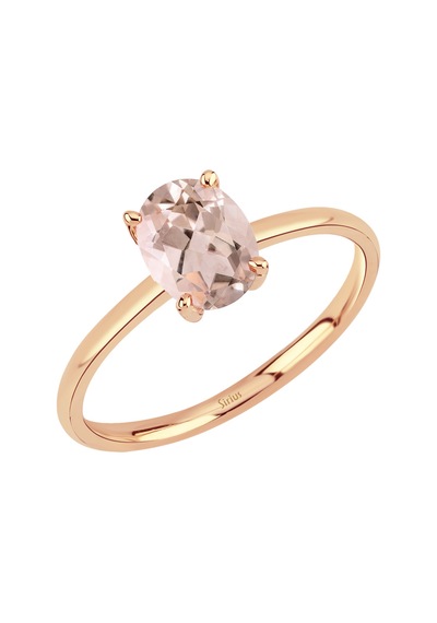 Sirius Oval Morganite Taşlı Esila Yüzük 0802r0050