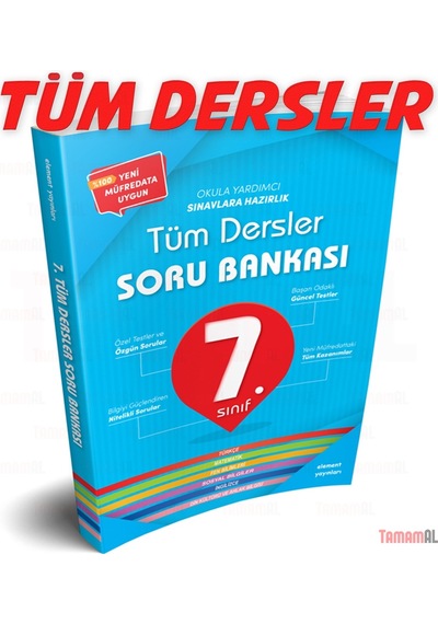 7.Sınıf Tüm Dersler Soru Bankası + Yaprak Test Set Element