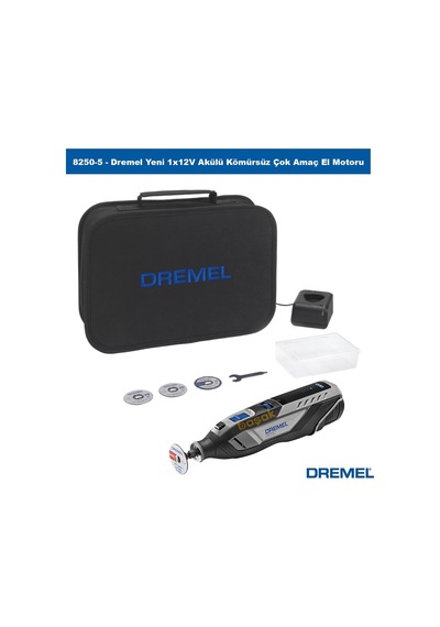 Dremel 8250-5 Yeni 1x12v Akülü Kömürsüz Çok Amaç El Motoru F0138250ja