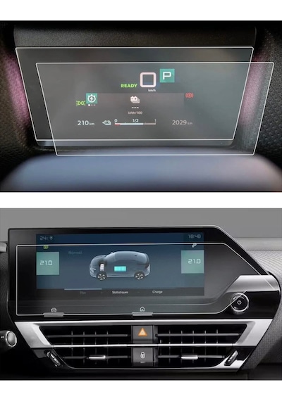 Citroen C4x Dijital Gösterge Ve Multimedya Ekran Koruyucu Paketi - 9h Nano Teknoloji
