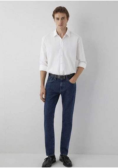 Mavi Loose Fit Beyaz Erkek Gömlek M0212091-620