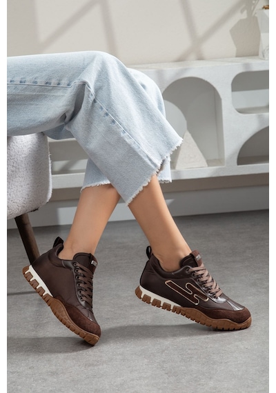 Valenza Paraşüt Ortopedik Sneaker Kahverengi