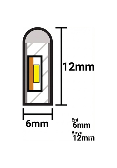 5 Metre Esnek Neon Led Şerit - 12v Dekoratif Ambiyans Aydınlatması Tak Çalıştır