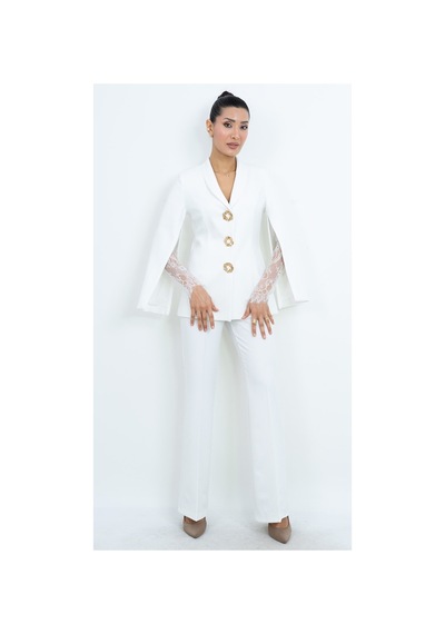Dorne Moda Özel Koleksiyon Dantel Detaylı Takım Elbise - Düğün - Mezuniyet - Ofis Şıklığı kahverengi Dorne Moda Özel Koleksiyon Dantel Detaylı Takım Elbise - Düğün - Mezuniyet - Ofis Şıklığı kahverengi
