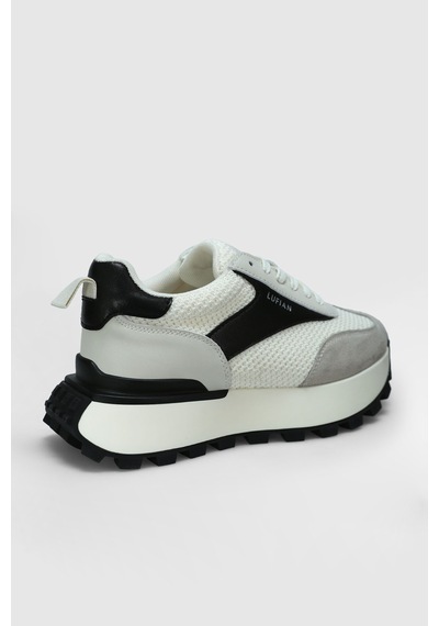 Lufian Marta Kadın Sneaker Ayakkabı Ekru Ekru 122230032100520 Ekru