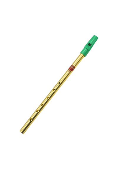 Generation D Re Brass Folk Whistle Pirinç Yeşil Ağızlık İrlanda Flütü