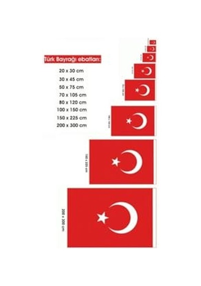 Türk Bayrağı 30x45 Cm Ebatında Kumaş Türk Bayrağı Al Bayrak 30x45 Bez Bayrak 1000 x 1500 CM