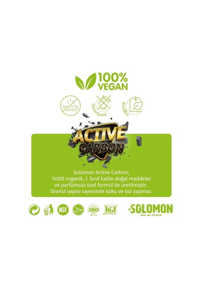 Active Carbon 500 Gr Koku Giderici - Kedi Kumu Koku Giderici Kokusuz Kedi Tuvaleti Doğal Kum Kokusu Önleyici Aktif Karbon