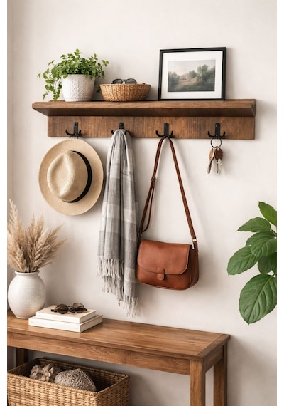 Portmanto Duvar Askılığı Elbise Askılığı Barok 80x15 Barok