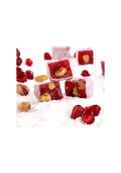 Lokum Atölyesi Nar Aromalı Antep Fıstıklı Mini Lokum 500 G