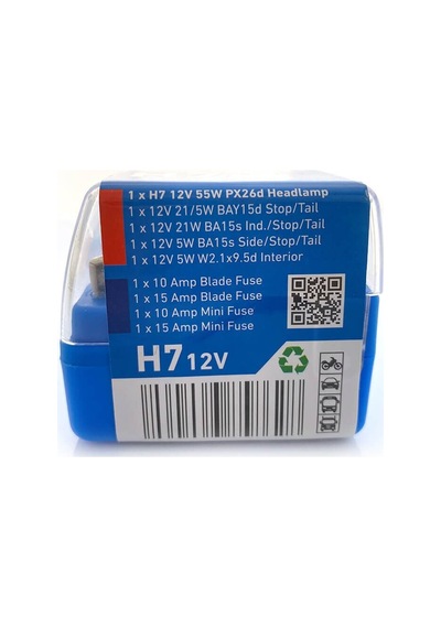 H7 12v Yedek Ampul Kiti Araç Ampul Ve Sigorta Seti