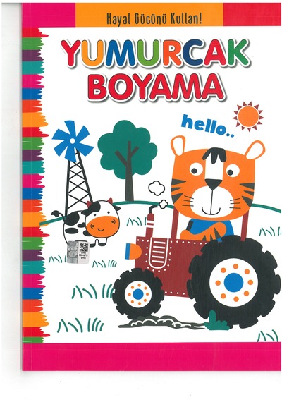 4e Boyama Kitabı Yumurcak Siyah Beyaz 64 Syf Tratör Karatay Yay.