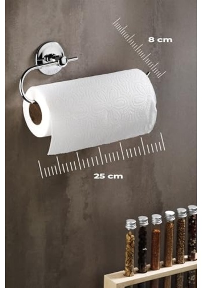 Yapışkanlı Solo Havlu Kağıdı Asacağı Solo Havluluk Krom S-110 Diğer