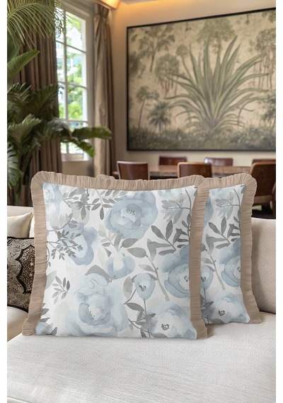 Modern Çiçek Motifli Saçaklı Yastık Kılıfı - Pastel Mavi Bohem Bej Püsküllü Kırlent Kılıfı Mat Lavanta Kurşun Modern Çiçek Motifli Saçaklı Yastık Kılıfı - Pastel Mavi Bohem Bej Püsküllü Kırlent Kılıfı Mat Lavanta Kurşun