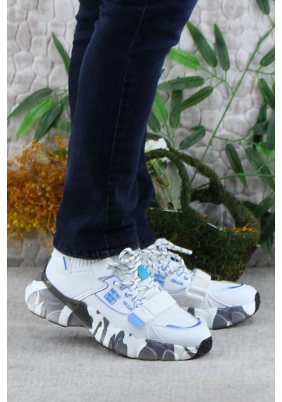Fort Guja 24k573 Rahat Esnek Sneaker Erkek Spor Ayakkabı Beyaz