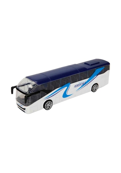 Teamsterz Street Kings Die Cast Şehir Otobüsü 18,5 Cm Metal Model Oyuncak Araç Beyaz
