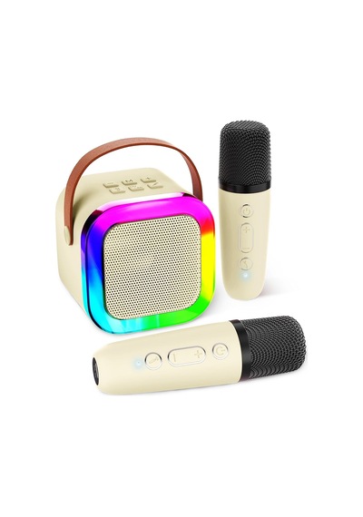Çocuklar İçin Karaoke Makinesi, Çocuklar Karaoke Makinesi Kız Ve Erkek Çocuklar İçin Hediyeler Aile Partisi, 2 Kablosuz Mikrofonlu Kızlar İçin Çocuk Karaoke Makinesi, Mini Taşınabilir