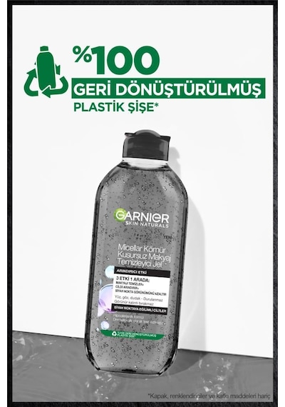 Garnier Micellar Kömür Kusursuz Makyaj Temizleyici Jel 400 ML